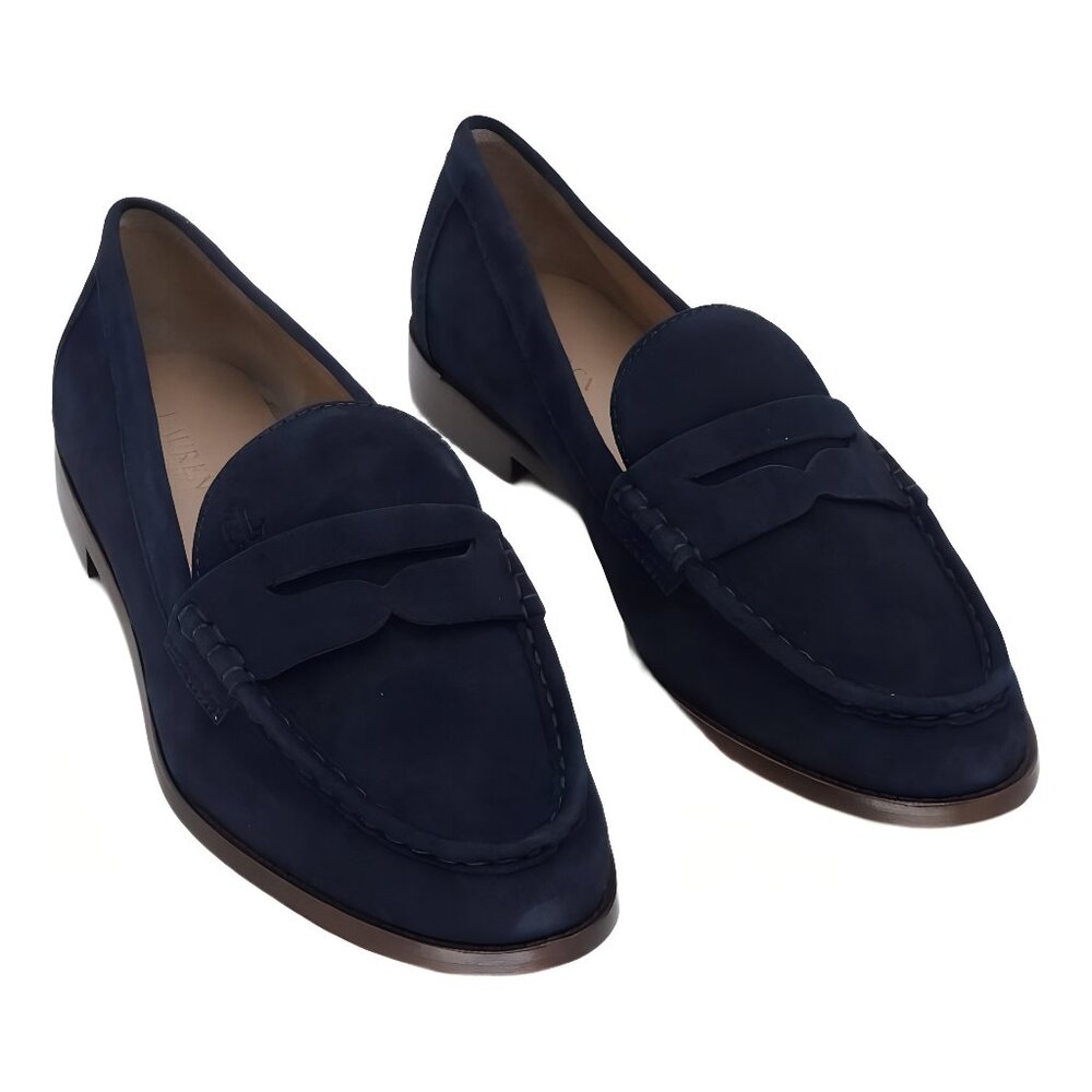 Lauren Ralph Lauren Wynnie Loafer Flats Navy US 10M EU 40